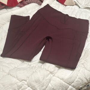 Lululemon Athletica Deep Burgundy Leggings